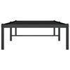 vidaXL Bed Frame Black Powder-Coated Steel Small Single Metal Bed Frame