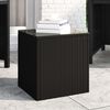 vidaXL Side Table Black PE rattan Compact Durable Side Table Square
