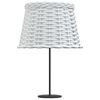 vidaXL Lamp Shade White &Oslash;9.8"x6.7" Wicker