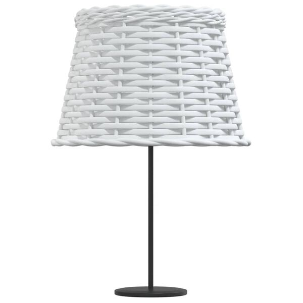 vidaXL Lamp Shade White &Oslash;9.8"x6.7" Wicker