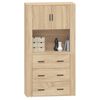 vidaXL Highboard Sonoma oak Engineered wood Medium Highboard