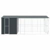 vidaXL Bird Cage with Storage Anthracite 253.94 x 122.05 x 97.24 in