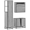 vidaXL Bathroom Furniture Set Grey Sonoma Engineered wood, metal Tall