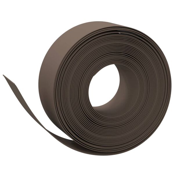 vidaXL Garden Edging Brown 32.8' 7.9" Polyethylene