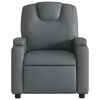 vidaXL Electric Massage Recliner Chair Gray Faux leather, metal, plywood