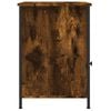 vidaXL Bedside Cabinet Smoked Oak Engineered Wood 15.7x16.5x23.6 in