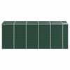 vidaXL Garden Shed Green Galvanized Steel Large Garden Shed