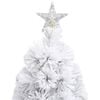 vidaXL Artificial Christmas Tree White PVC 5 ft
