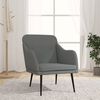 vidaXL Armchair Dark Grey Fabric (100% polyester), metal, plywood Medium