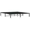 vidaXL Metal Bed Frame without Mattress Black 72"x83.9"