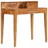 vidaXL Writing Desk with Drawers Solid Wood 34.6"x19.7"x35.4"