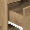 vidaXL Bedside Cabinet Artisan Oak Engineered Wood Medium