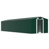 vidaXL Garden Shed Green Galvanized steel 101.2 x 306.3 x 71.3 in