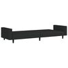 vidaXL Sofa Bed Black Velvet (100% polyester), wood, plastic 2-Seater