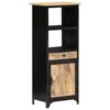 vidaXL Highboard Black and brown Solid mango wood Highboard Rectangular