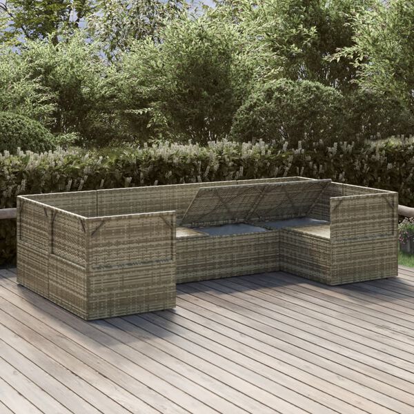 vidaXL Garden Lounge Set Grey