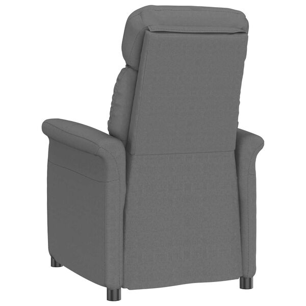 vidaXL Recliner Chair Dark Grey Dark gray 70.5 x 96.5 x 95 cm fabric