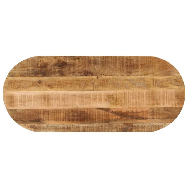 vidaXL Table Top Natural wood Solid mango wood 35.4 x 15.7 x 1.5 in