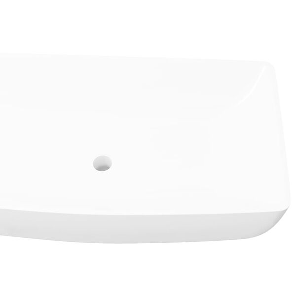Luxury Ceramic Basin Rectangular Sink White 28"x15.4"