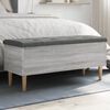 vidaXL Storage Bench Grey Sonoma