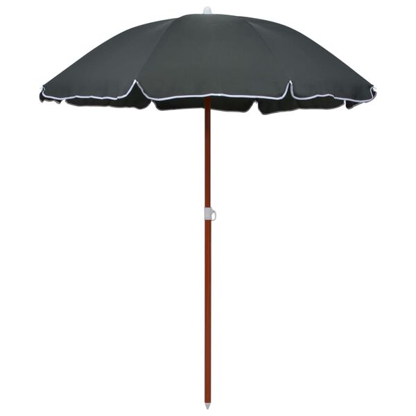 vidaXL Garden Parasol Anthracite Polyester 70.9 in