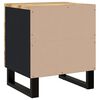 vidaXL Bedside Cabinet Black Solid mango wood Medium Bedside Cabinet