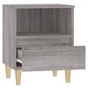 vidaXL Bedside Cabinet Set of 2 Grey sonoma