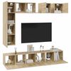 vidaXL TV Cabinet Set Set of 8 Sonoma oak Engineered wood Medium