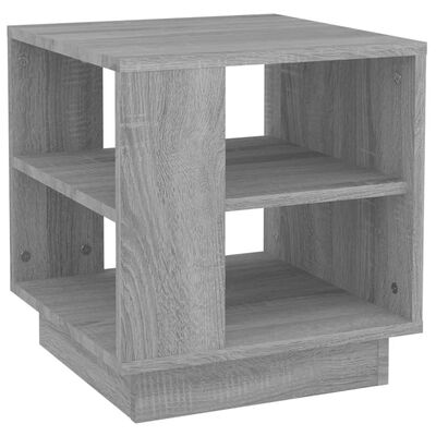 vidaXL Coffee Table Gray Sonoma 15.7"x15.7"x16.9" Engineered Wood