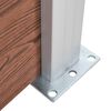 vidaXL Garden Fence WPC 139"x73.2" Brown