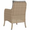 vidaXL Garden Chair Set of 2 Mix Beige