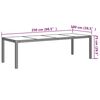 vidaXL Outdoor Dining Set Grey