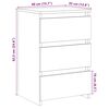 vidaXL Bedside Cabinet Old wood Engineered wood Small Bedside Cabinet