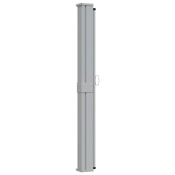 vidaXL Side Awning Cream screen with grey stand