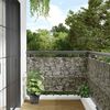 vidaXL Balcony Privacy Screen Stone Look 275.6x35.4" PVC