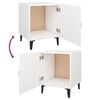 vidaXL Bedside Cabinet Set of 2 White Engineered wood