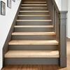vidaXL Stair Tread Set of 2 Oak Solid oak wood 35.4x11.8x0.8 in