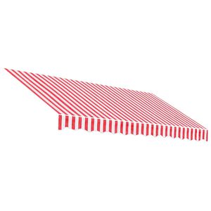 vidaXL Replacement Awning Fabric Red and white