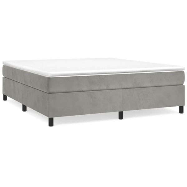 vidaXL Bed Frame Light grey