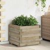vidaXL Raised Bed Green Treated Pine Wood Medium Durable Rustic