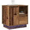 vidaXL Bedside Cabinet 2 pcs Old Wood 19.69 x 13.58 x 19.69 in