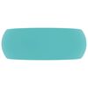vidaXL Luxury Wash Basin Round Matt Light Green 15.7x5.9" Ceramic