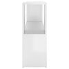 vidaXL Book Cabinet High gloss white Engineered wood Medium Book Cabinet