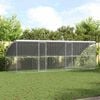vidaXL Chicken Cage 3 pcs Silver 236.22 x 78.74 x 78.15 in