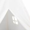 vidaXL Teepee Tent White 47.2" x 47.2" x 59.1" Fabric and Plastic