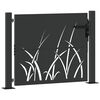vidaXL Garden Gate 41.3x41.3" Corten Steel Grass Design