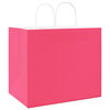 vidaXL Paper Bags 250 pcs with Handles Pink 32x22x28 cm