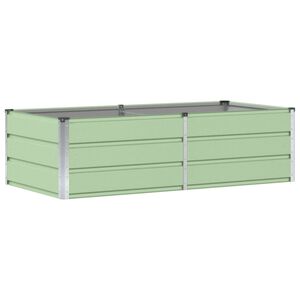 vidaXL Planter Green 62.99 x 31.50 x 17.72 in Steel