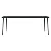 vidaXL Garden Dining Set Black