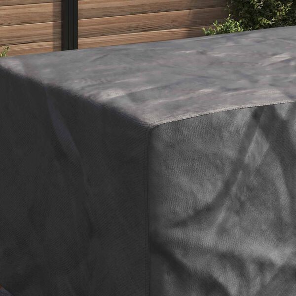 vidaXL Furniture Cover Plain Black 106.30 x 43.31 x 27.56 in 420D